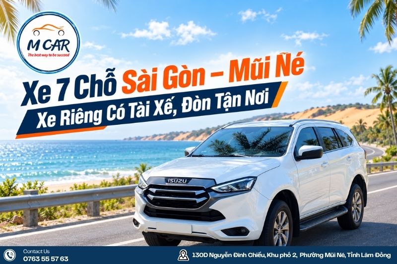 Xe 7 Chỗ Sài Gòn Mũi Né
